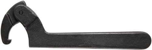 Martin Sprocket & Gear MRT474A Martin High Carbon Steel 4-1/2" to 6-1/4" Capacity Adjustable Hook Spanner, 12-1/8" Overall Length, Industrial Black Finish