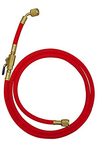 Mastercool MSC90265 Rheem/Protech -R - Refrigerant Hose Extension w/Ball Valve - Red
