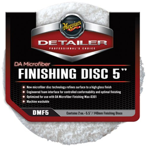 Meguiars MEGDMF5Meguiars 5" DA Microfiber Finishing Disc, (Pack of 2)