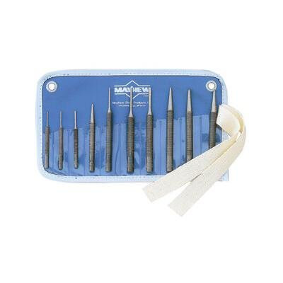 Mayhew MAY62010 Select Knurled Punch Kit, 10-Piece