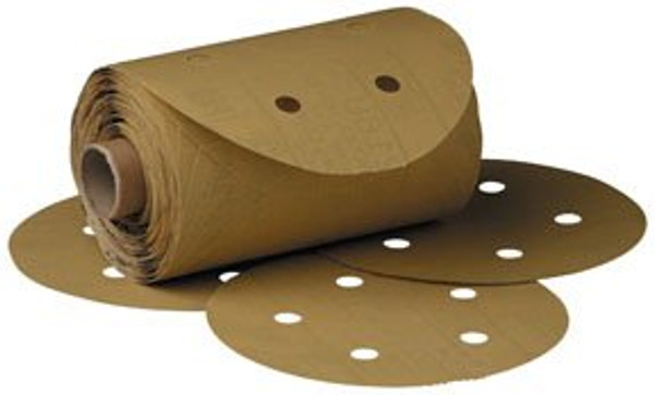 3M MMM1643 (TM) Stikit(TM) Gold Disc Roll D/F, 0, 6 in, P80A, 125 discs per roll