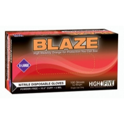 BLAZEÂ® Powder-Free Nitrile Exam Gloves, Small Microflex MFXN481