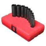 Sunex SUN3653 3653 3/8-Inch Drive Deep Metric 6 Point Impact Set, 8-Piece