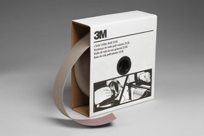 3M MMM05042 Utility Cloth Roll 211K, Aluminum Oxide, 2" Width x 50yd Length, 320 Grit (Pack of 1)