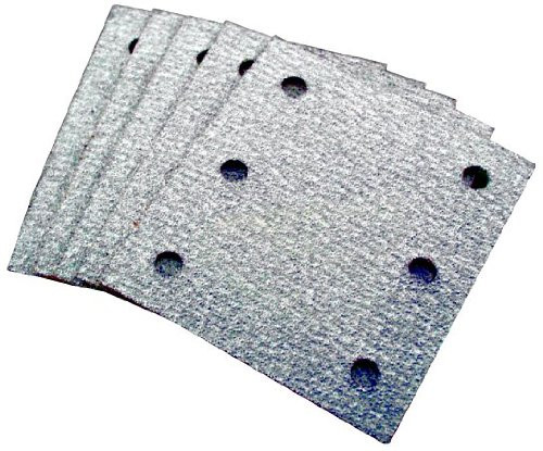 Makita MAK742530-2 4" x 4-1/2" Abrasive Hook & Loop 6-Hole Sanding Sheets 100 Grit - 5 per Package