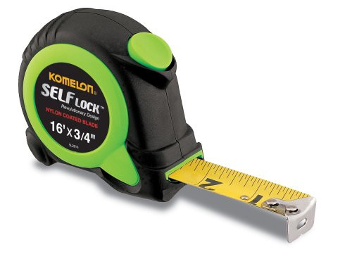Komelon KOMSL2816 Self Lock™ Measuring Tapes - 16' self lock self-locking tape measure