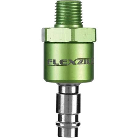 Legacy Manufacturing LEGA53440FZBS Flexzilla Pro High Flow Ball Swivel Plug, 1/4" Body, 1/4" MNPT