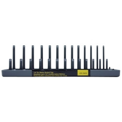 K Tool International KTI72476 KTI Socket Holder (1/4" Dr Metric Gray)