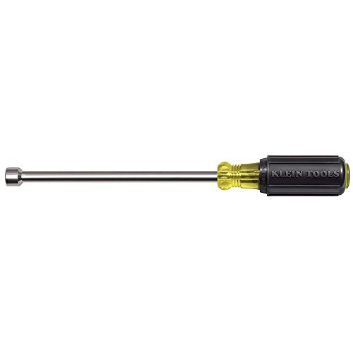 Klein Tools KLE646-3/8M 3/8-Inch Hex Magnetic Tip Nut Driver with 6-Inch Hollow Shank,3/8-Inch Tip, 6-Inch Shaft