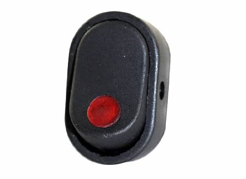 The Best Connection JTT2702-2J JT & T Products () - 16 AMP @ 12 Volt, Illuminated On/Off Oval Rocker Switch, Red