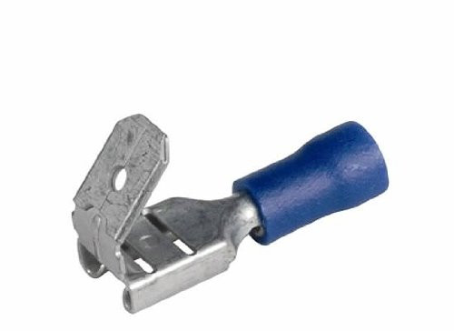 The Best Connection JTT2109H JT & T Products () - 16-14 AWG .250 Tab, Vinyl Insulated Piggyback Terminals, Blue, 9 Pcs