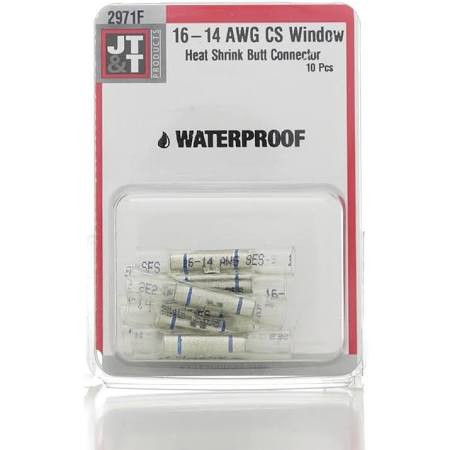 The Best Connection JTT2971F 10 Piece 16-14 CS Window H.S. Butt Connector