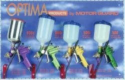 Motor Guard JLMDP3000 Spray Gun Display w/ Peg Board