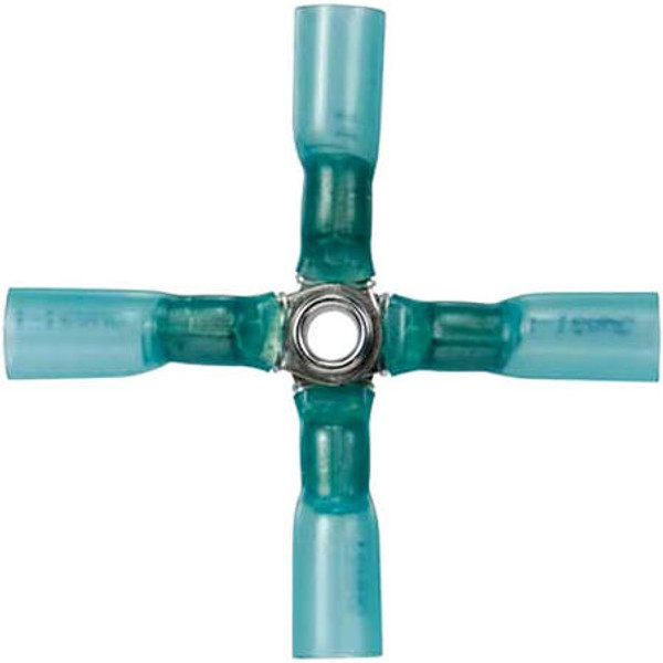 The Best Connection JTT2287J 12-10 AWG 4-WAY X CS HEAT SHRINK CONNECTOR - YELLO