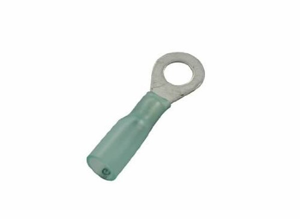 The Best Connection JTT2309H JT & T Products () - 16-14 AWG 1/4" Stud, Heat Shrink Insulated, Crimp Seal Ring Terminals, Blue, 3 Pcs.