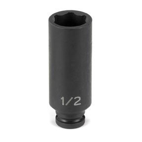 Grey Pneumatic GRE918DS 1/4" Drive 6 Point Fractional Deep Impact Socket â€“ 9/16â€?