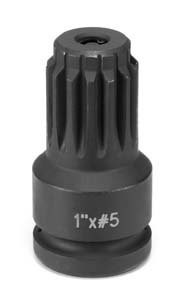 Grey Pneumatic GRE4011A 1" F x #5 Spline M Adapter w/ Lock Button