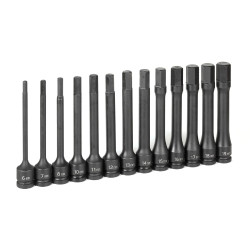 Grey Pneumatic GRE1363MH 1/2" Drive 13 Pc. 6" Length Metric Hex Driver Set