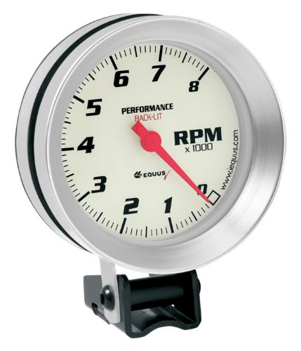 Equus Products EPI8068 Equus Tachometer - White Dial