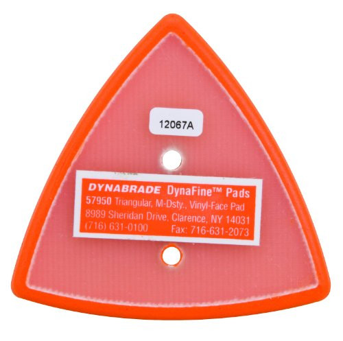 Dynabrade DYB57950 Non-Vacuum Dynafine Triangular Disc Pad, 2-7/8-Inch by 3-1/8-Inch