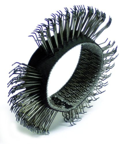 Dynabrade DYB92248 4-Inch Diameter by 1/2-Inch Wide Bent Coarse Wire Wheel, Silver