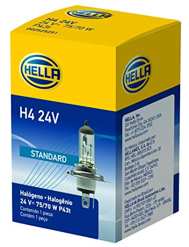 HELLA H424V H4 P43T-24 BULB 24V 75/70