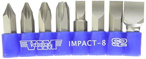 VIM Tools VMIMPACT-8 Impact Quality S2 Bit Set - 8 Piece
