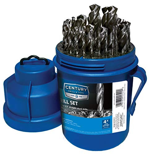 Century Drill & Tool CY22529 Brite Drill Pod Set 1/16" To 1/2" By 64Ths, 29-Piece