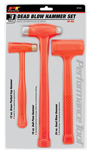 Wilmar PMM7234 Performance Tool Dead Blow Hammer Set, 3 Piece