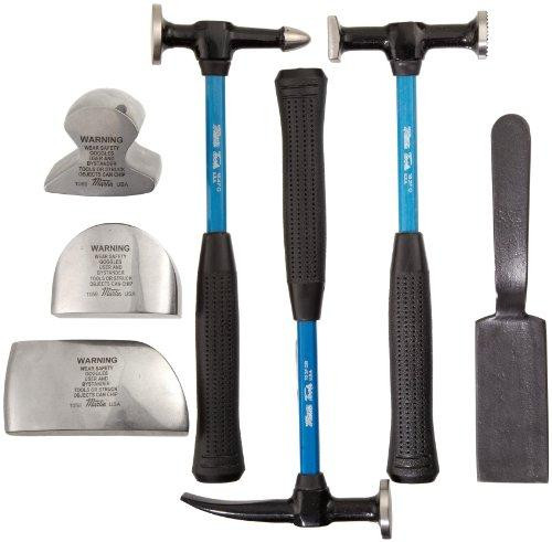 Martin Sprocket & Gear MRT647KFG Martin 647KFG 7 Piece Body and Fender Repair Tool Set, Fiberglass Handles