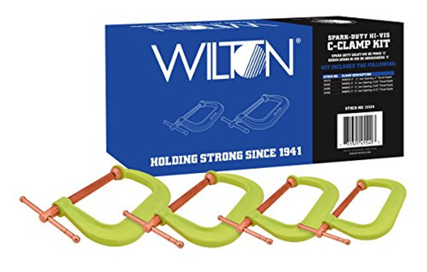 Wilton WIL11114 Spark-Duty 400CS Hi-Vis C-Clamp Kit