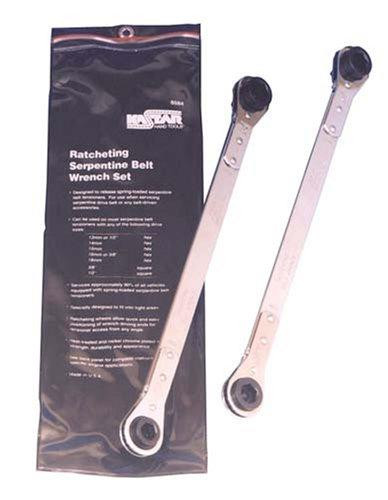 Kastar KAS8584 8584 2 Piece Ratcheting Serpentine Belt Wrench Set