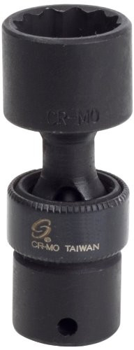 Sunex SUN813ZUMMG 1/4-Inch Drive 13-Mm 12-Point Magnetic Universal Impact Socket