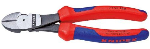 Grip On KNP7402200 Knipex 7402200 8-Inch High Leverage Diagonal Cutters - Comfort Grip