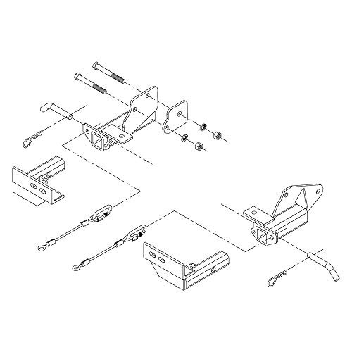 ROADMASTER 14201 RV Trailer XL Bracket KIT - Tow Bar Baseplate