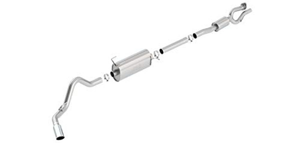 BORLA 140798 S-Type Cat-Back Exhaust System 2.75 in. Pipe Into Single 3.5 in. Pipe 5 in. Single Round Rolled Angle Cut Long Tip Truck Side Exit T-304 Stainless Steel S-Type Cat-Back Exhaust System BORLA 140798 S-Type Cat-Back Exhaust System 2.75 in. Pipe Into Single 3.5 in. Pipe 5 in. Single Round Rolled Angle Cut Long Tip Truck Side Exit T-304 Stainless Steel S-Type Cat-Back Exhaust System