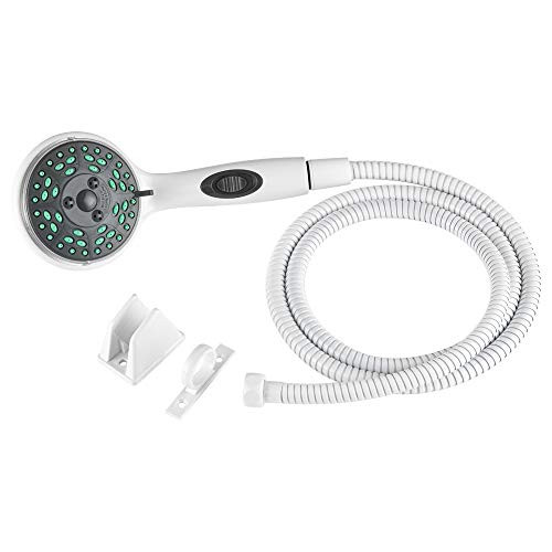 DURA FAUCET DFSA432KMB Premium RV Handheld Shower Wand and Hose Kit - Eco-Friendly On/Off Switch (Matte Black)