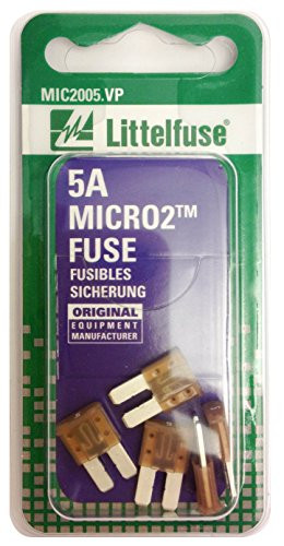 Littelfuse MIC2005VP () MICRO2 Tan 32V 5 Amp Blade Fuse, (Pack of 5)