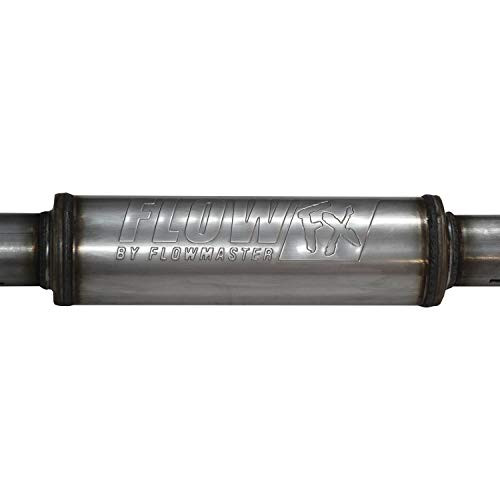FLOWMASTER 717805 FlowFX Cat-Back Exhaust System Single Exit Incl. 3.5 in. Tubing/Straight Through Mufflers 3.5 in. Black Ceramic Tip 409 Stainless Steel FlowFX Cat-Back Exhaust System