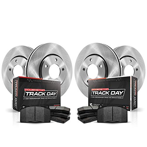 POWERSTOP TDBK7935 Power Stop Track Day Front and Rear Brake Kit- Brake Rotors and Brake Pads