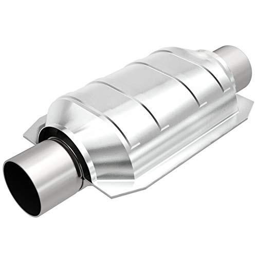 MAGNAFLOW 447205 Universal Catalytic Converter California Grade CARB Compliant - Stainless Steel 2.25in Inlet/Outlet Diameter, 13in Overall Length, No O2 Sensor - CA Legal Replacement