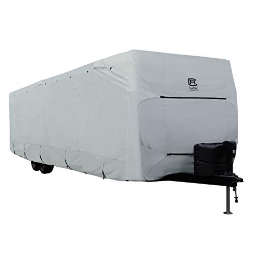 Classic Accessories 8032130100 PermaPRO Lightweight Ripstop and Water Repellent Cover, for 15' - 18' Travel Trailers,