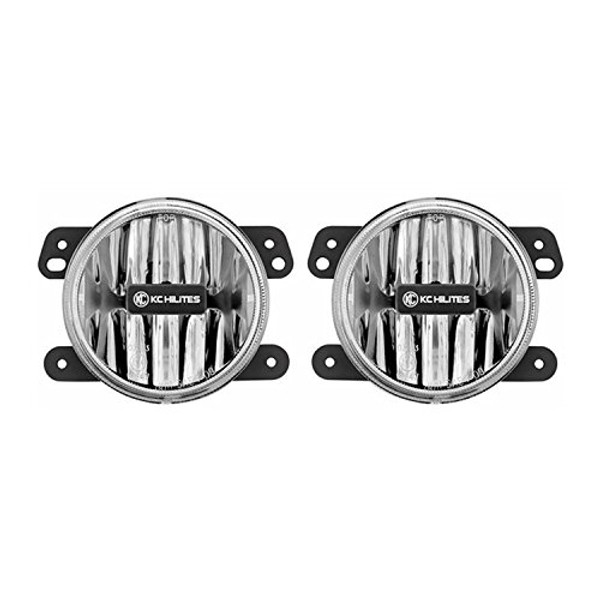KC HILITE 497 10-15 GRVTY LED CLEAR FOG LT KIT PR
