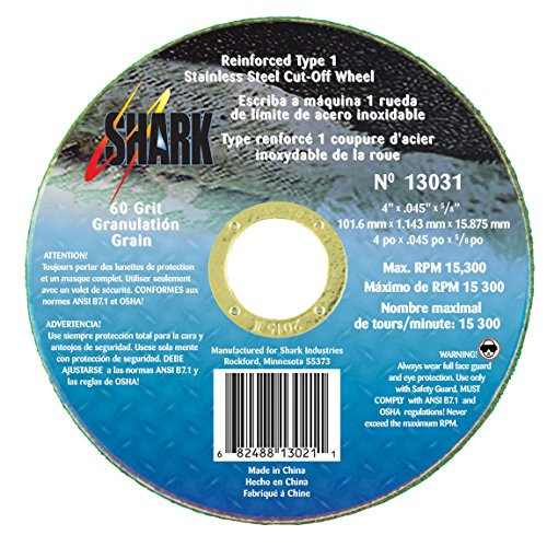 SHARK INDUSTRIES LTD SI13031 CUT-OFF WHEELS 6 X .045 X 7/8 25PK