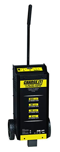 Clore Automotive SO4735 CHARGE IT! Wheeled Battery Charger (40/20/5/200 Amp. 6/12 Volt)
