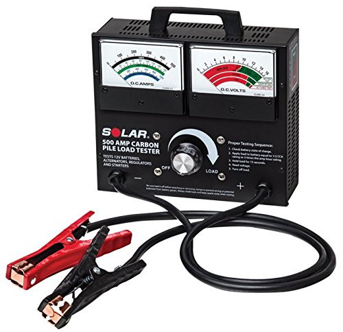 Clore Automotive SO1874 Solar 500 Amp Carbon Pile Battery Load Tester
