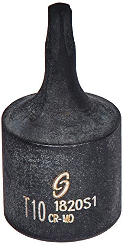 Sunex SU1820S1 INTERNATIONAL INC SKT 1/4 DR X T10 INTERNAL IMP