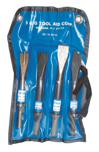 SG Tool Aid SG92500 Tool Aid SG 4 Piece Body Shop Air Chisel Set