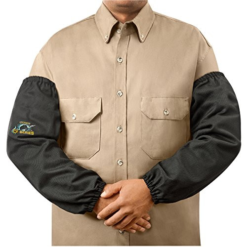 Steiner SB13323 1364-23EE-XW CF-Series Sleeves, Black Wide Width Woven Carbonized Fiber, Standard Inside Elastic, 23-Inch