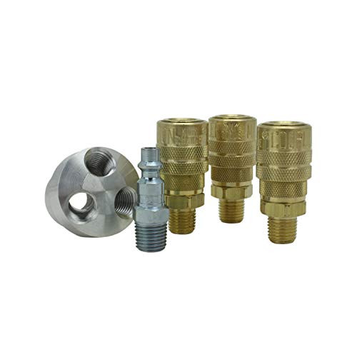 Milton Industries MIS-221 Milton , 1/4" NPT M Style 3 in 1 Manifold Kit (Pack of 6 pcs)